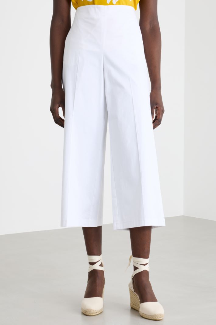 Pantalone dritto in raso stretch Intrend - 2