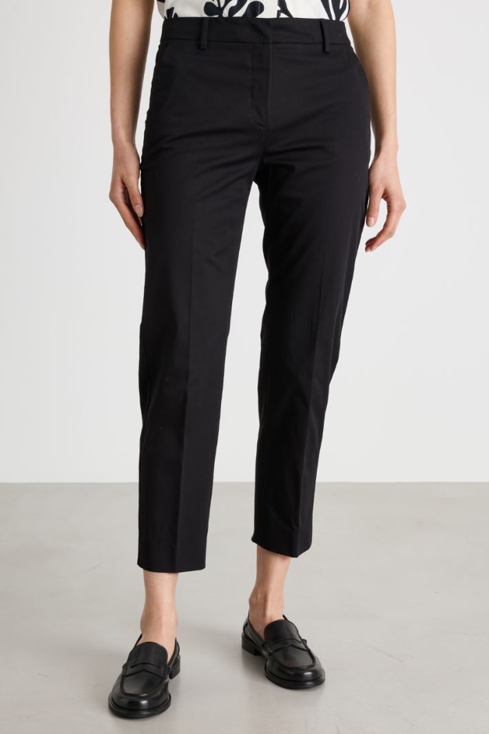 Gabardine cigarette trousers Intrend - 2