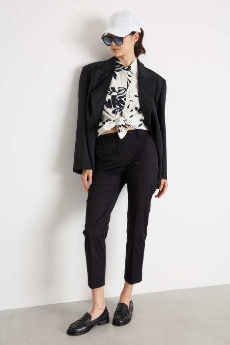 Gabardine cigarette trousers Intrend
