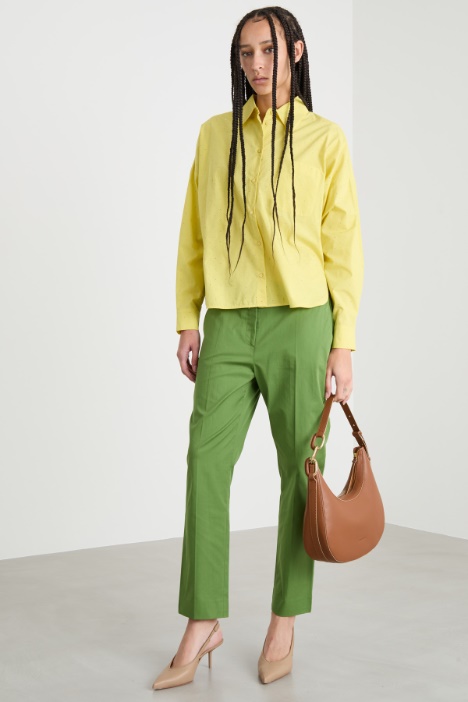 Gabardine cigarette trousers Intrend