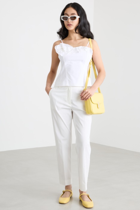 Gabardine cigarette trousers Intrend