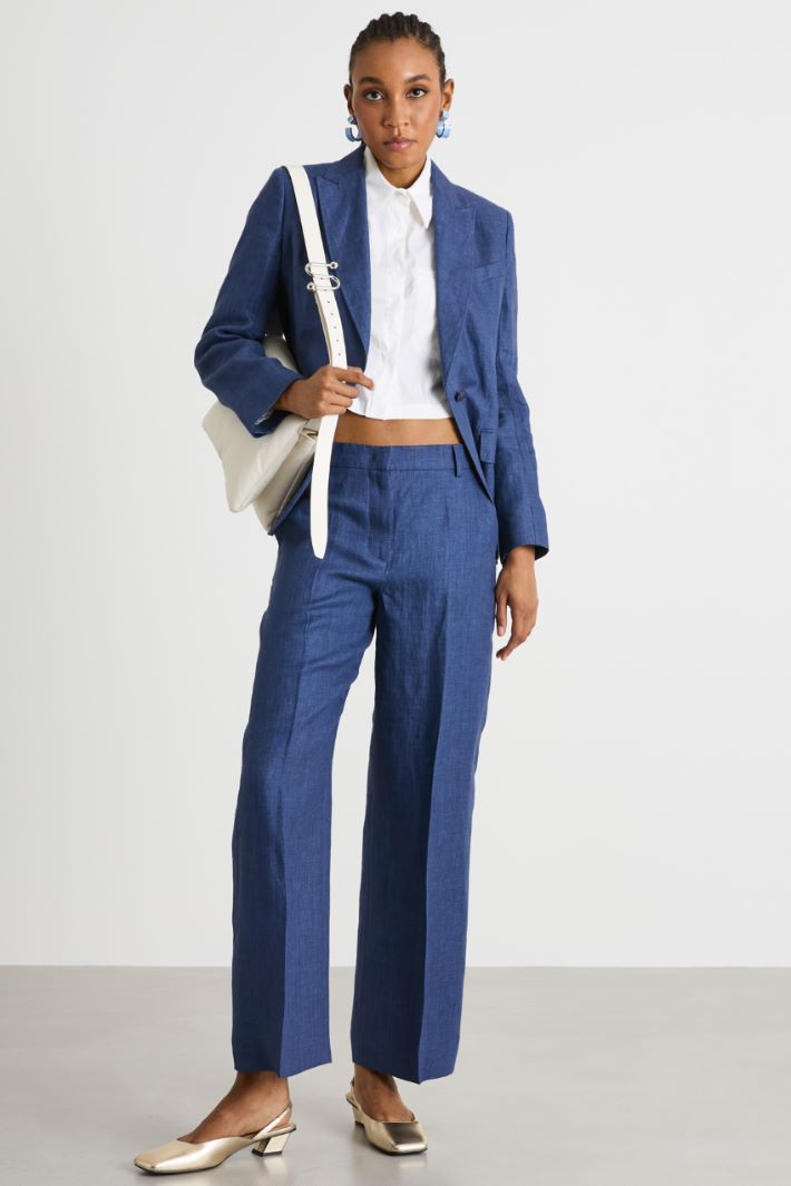 Linen canvas trousers Intrend