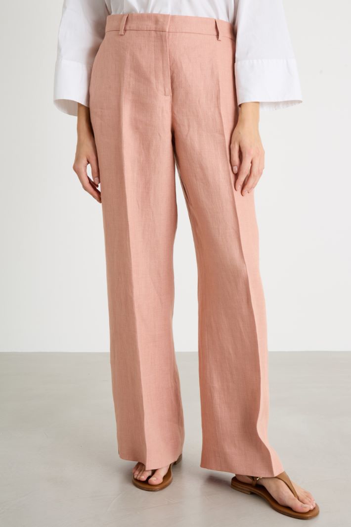 Linen canvas trousers Intrend - 2