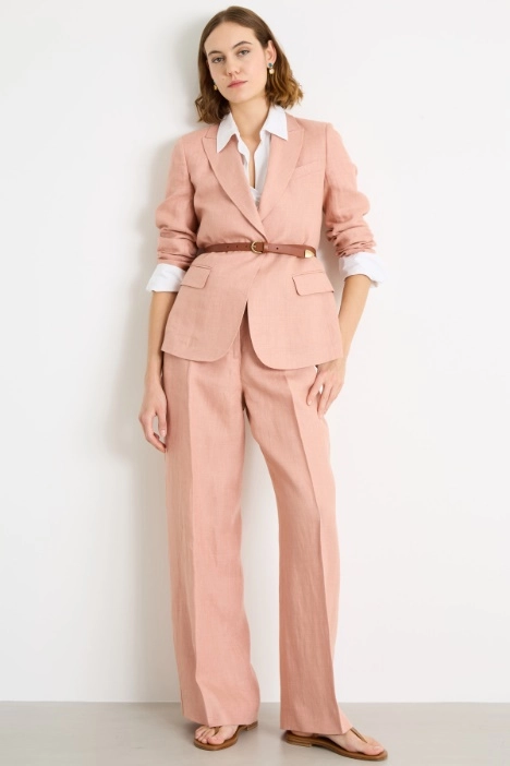 Linen canvas trousers - Intrend