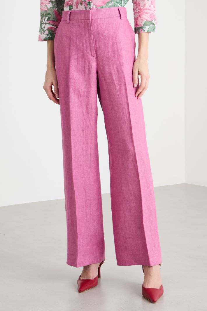 Linen canvas trousers Intrend - 2