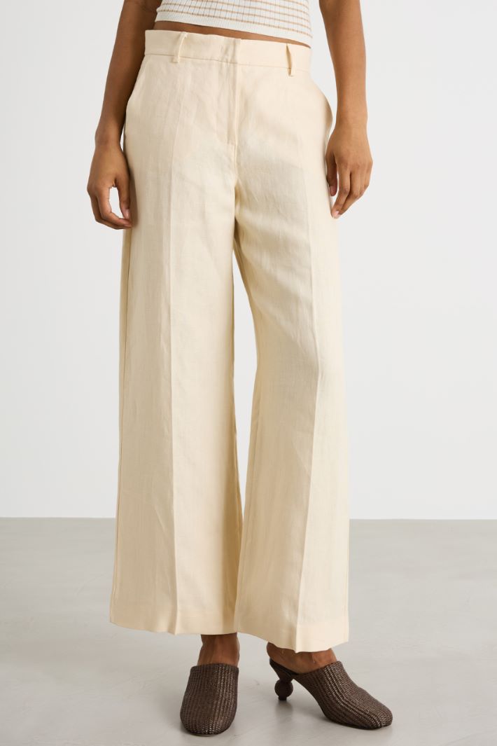 Linen canvas trousers Intrend - 2