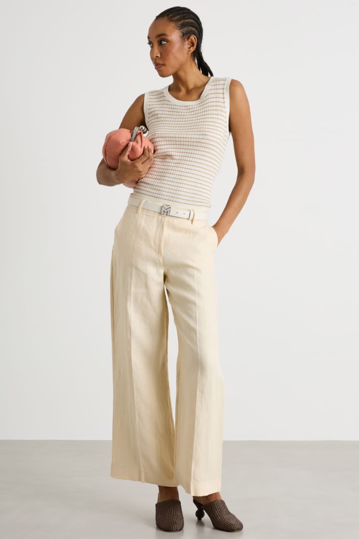 Linen canvas trousers Intrend