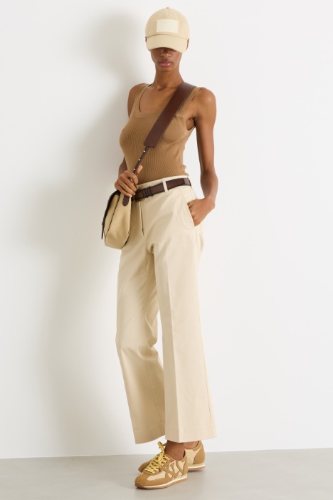 Stretch gabardine trousers Intrend