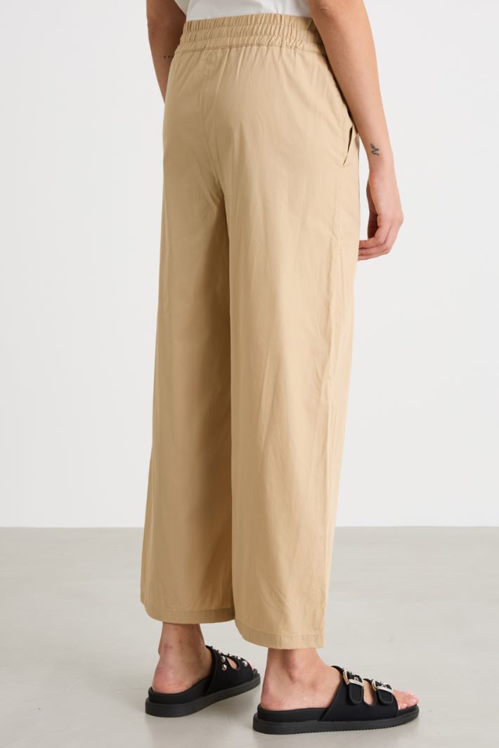 Wide-leg poplin trousers Intrend - 4