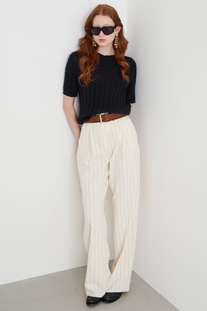 Lightweight natté trousers Intrend