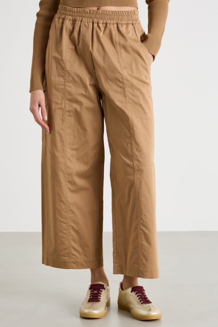 Wide-leg cropped trousers Intrend - 2