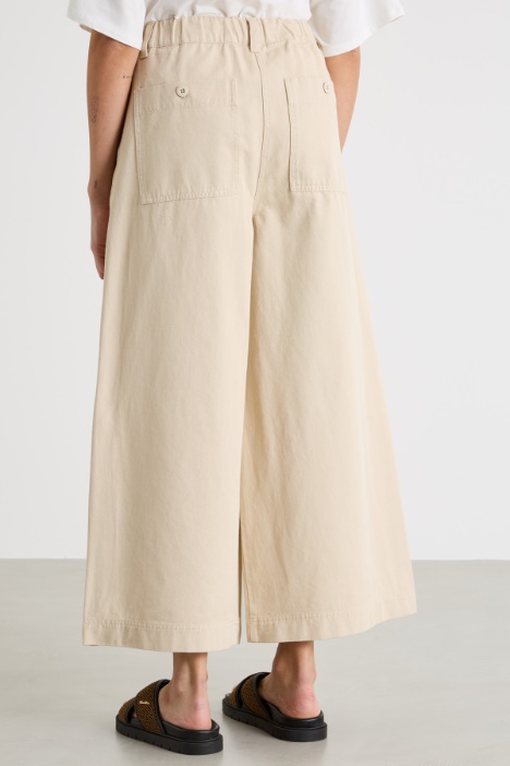 Pantalone ampio in drill