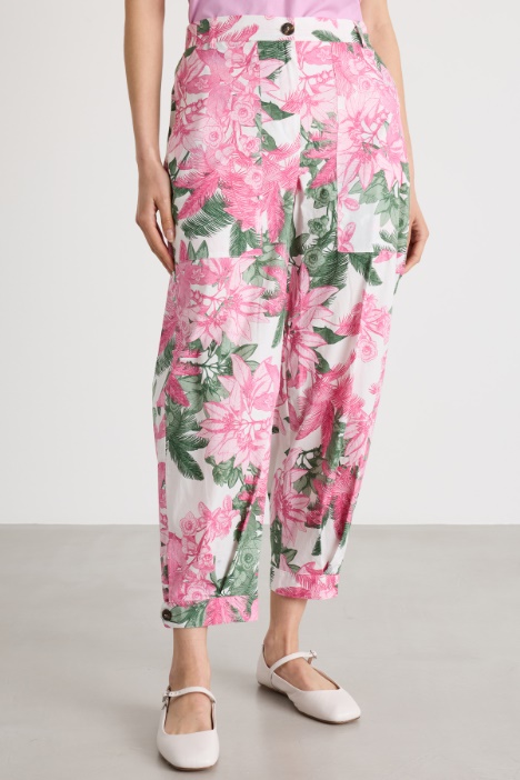 Pantalone carrot stampato