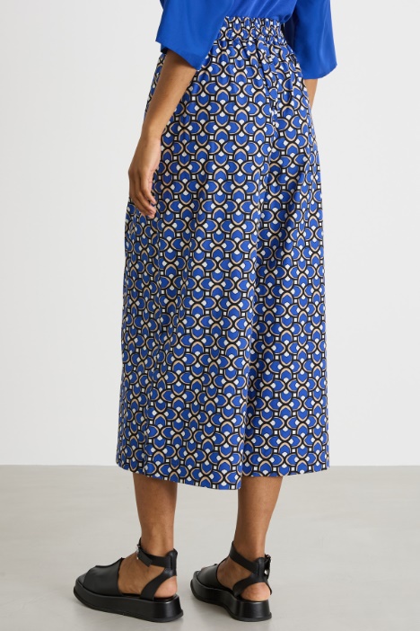 Pantalón de popelina estampado