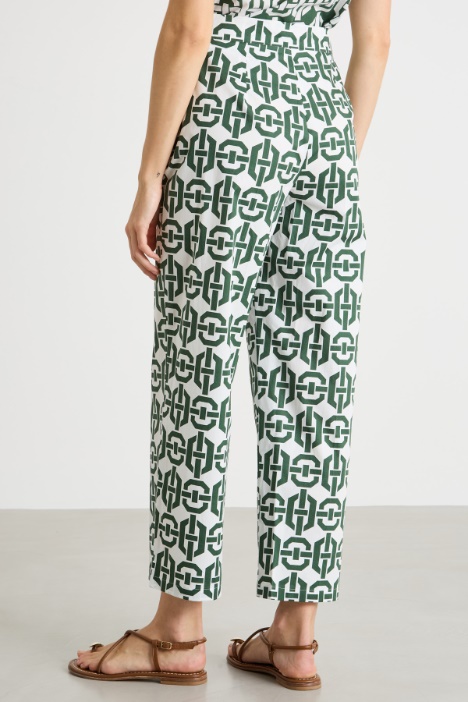 Pantalón recto elástico