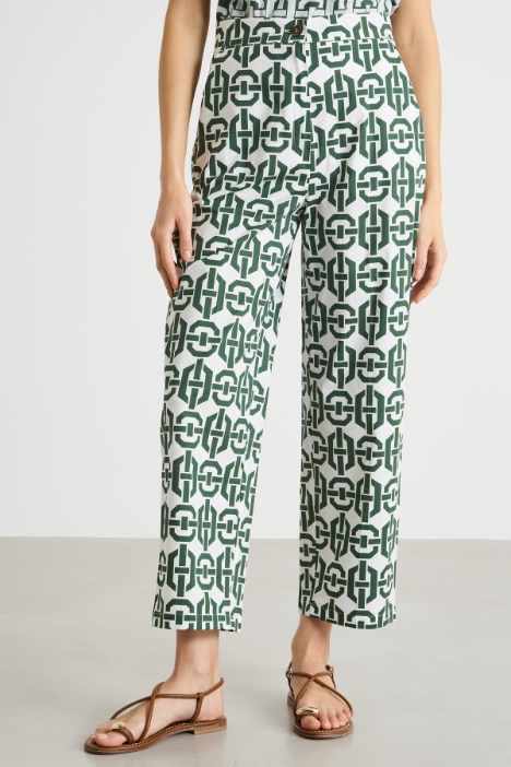 Pantalón recto elástico