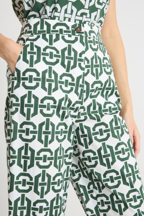 Pantalón recto elástico