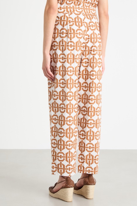 Pantalón recto elástico