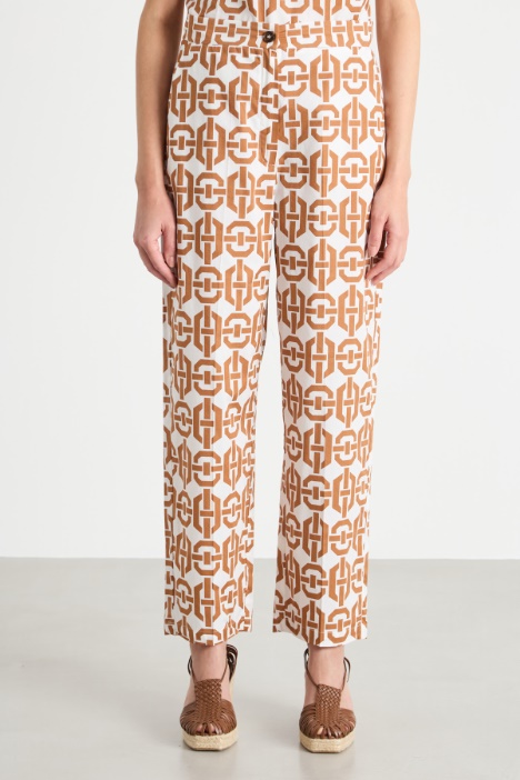 Pantalón recto elástico