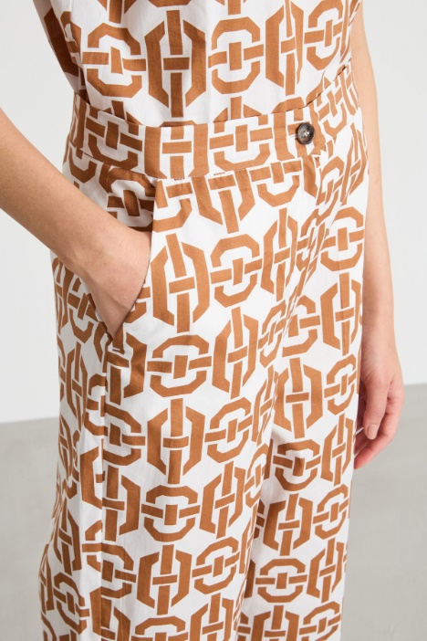 Pantalón recto elástico