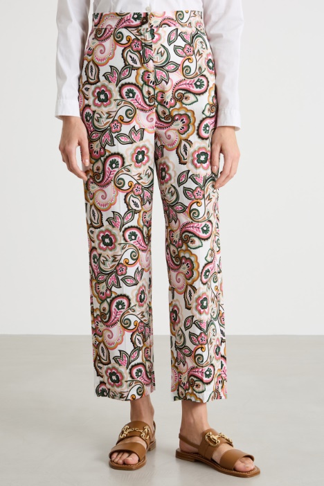 Pantalón recto elástico