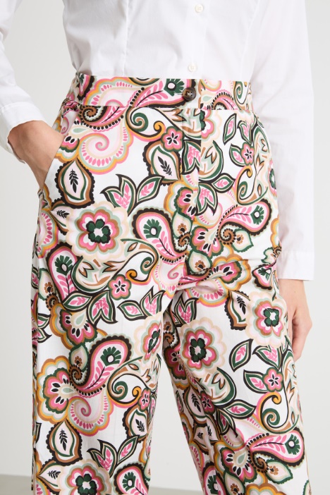 Pantalón recto elástico