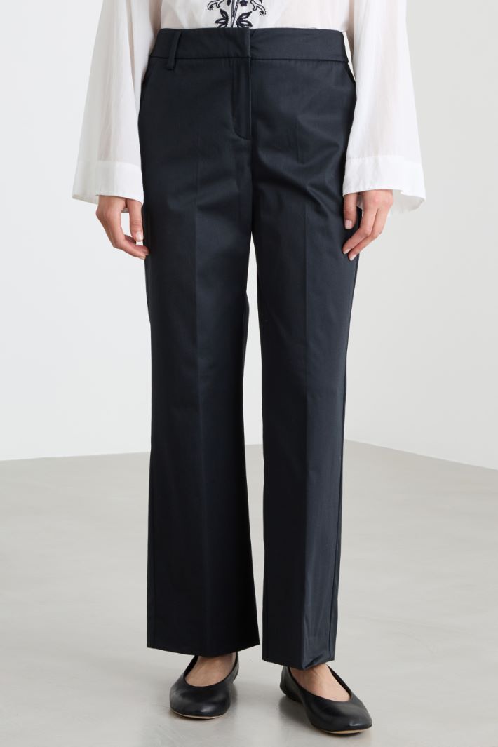 Pantalone dritto stretch Intrend - 2