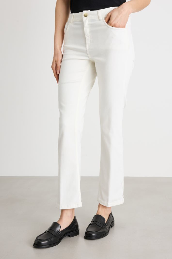 Cropped slim-fit trousers Intrend - 2