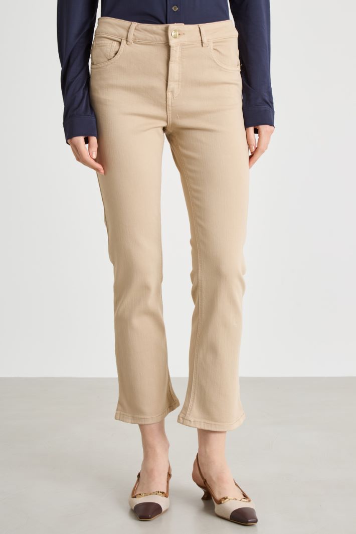 Cropped slim-fit trousers Intrend - 2