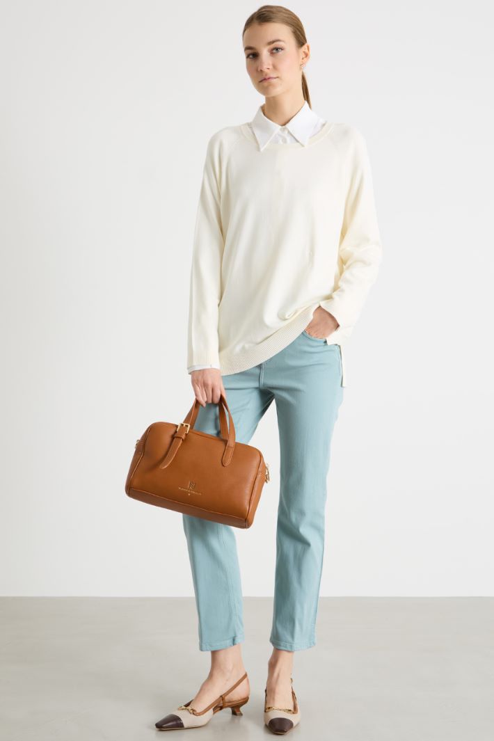 Cropped slim-fit trousers Intrend