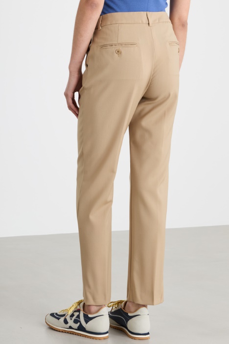 Morbido pantalone a sigaretta