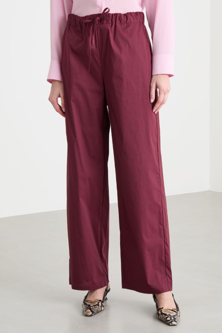 Drawstring wide-leg trousers Intrend - 2