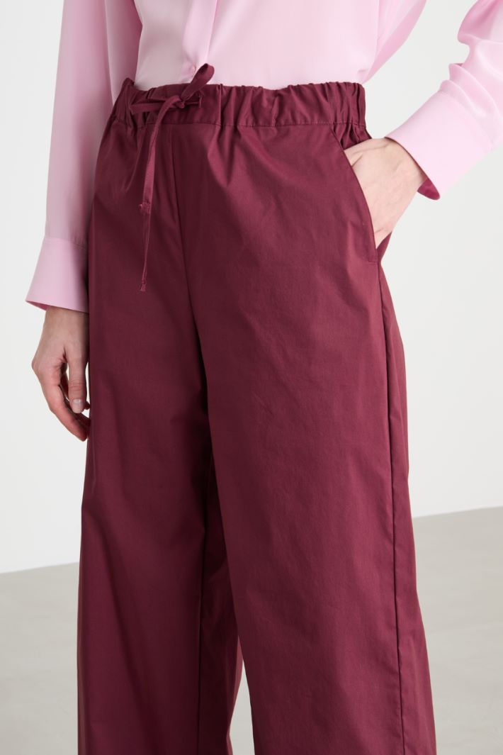 Drawstring wide-leg trousers Intrend - 3