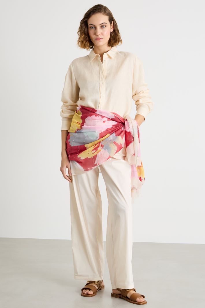 Drawstring wide-leg trousers Intrend