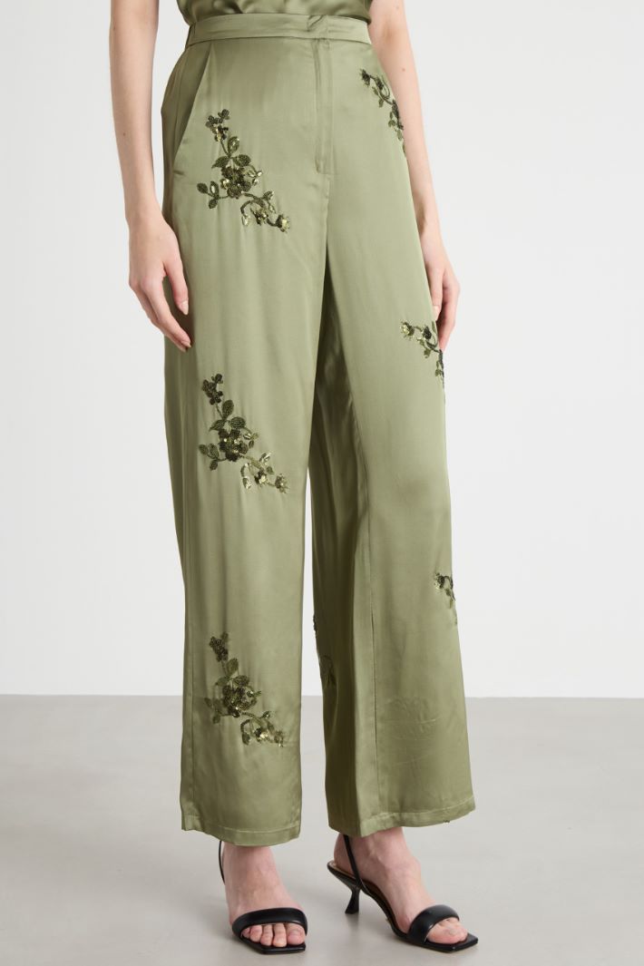 Embroidered trousers Intrend - 2