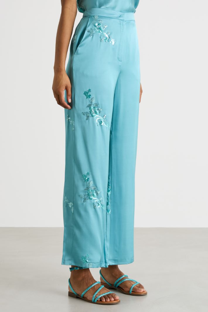 Embroidered trousers Intrend - 2