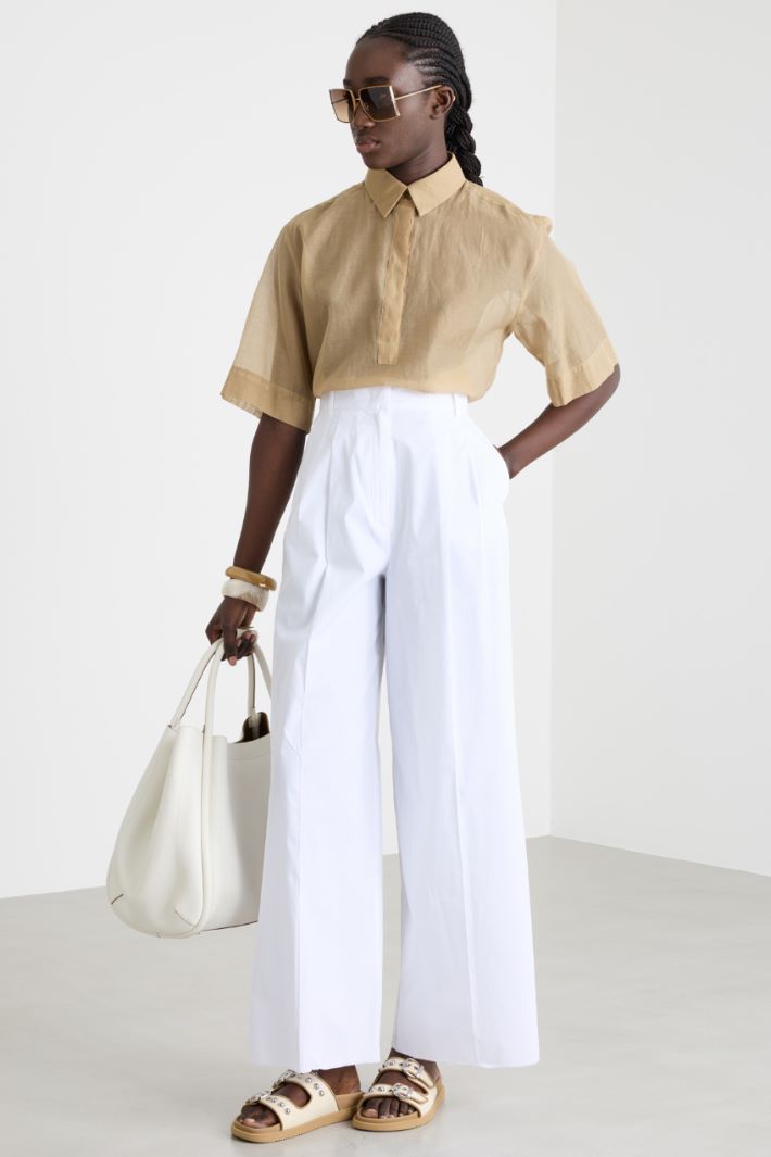 Pleated wide-leg trousers Intrend