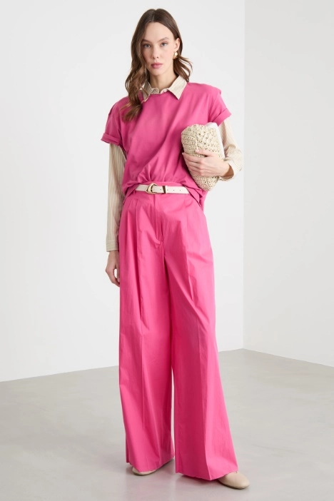 Pleated wide-leg trousers - Intrend