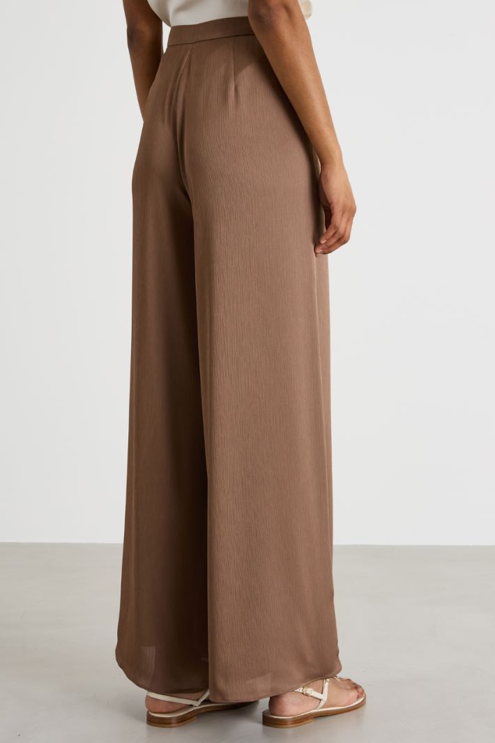 Crêpon palazzo trousers Intrend - 4