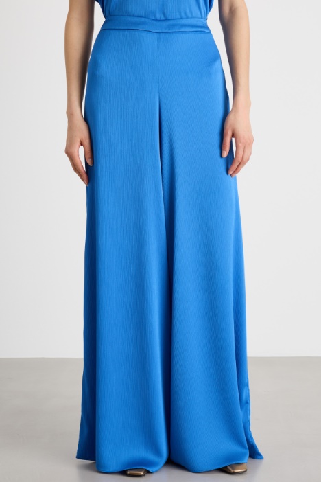 Pantalone palazzo in creponne