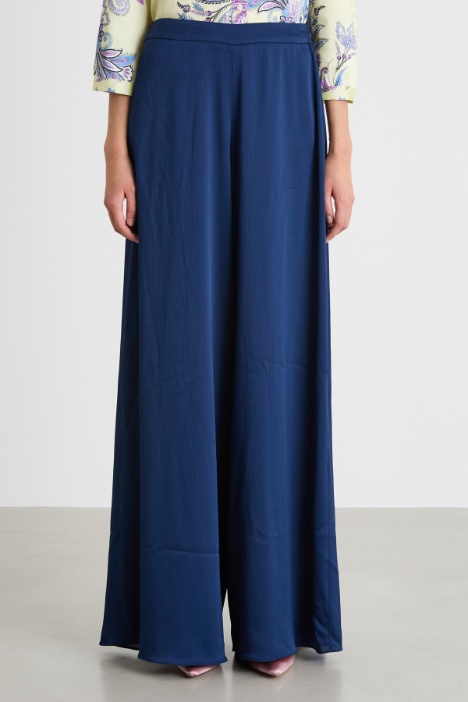 Pantalone palazzo in creponne