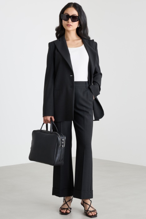 Flared-Hem Trousers Intrend