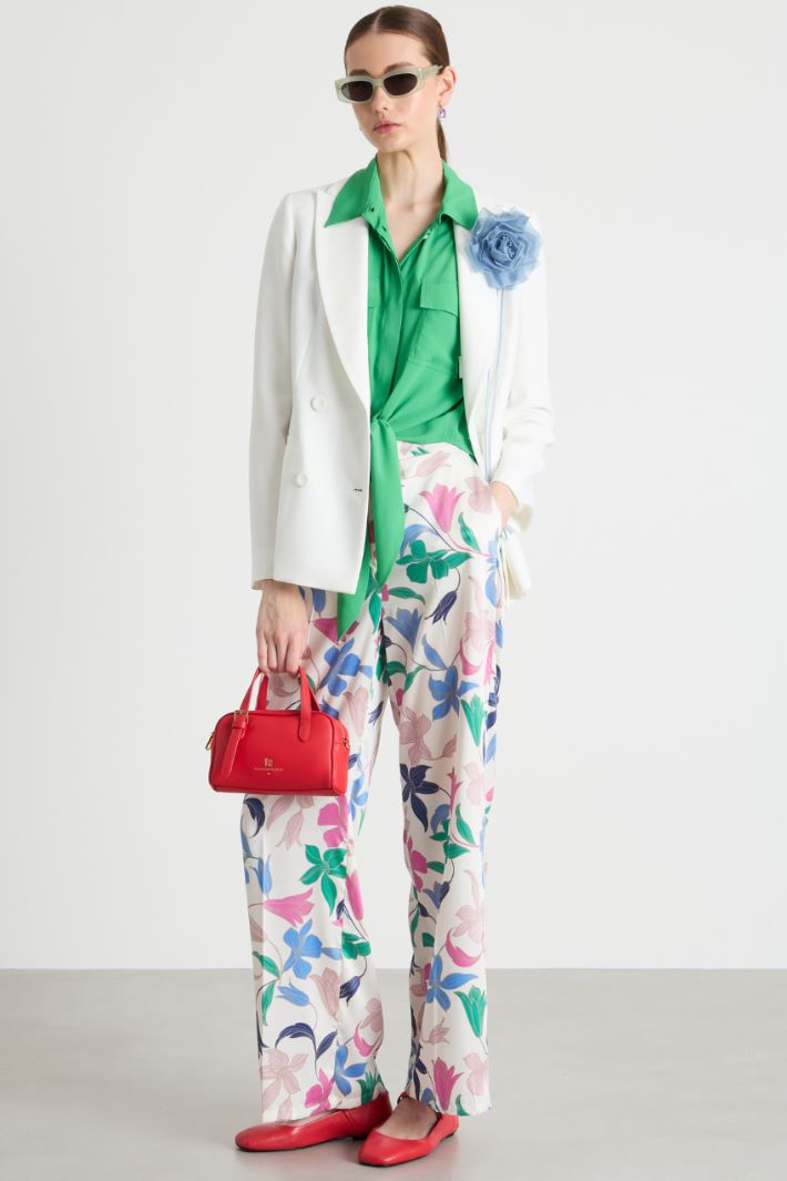 Straight-fit twill trousers Intrend