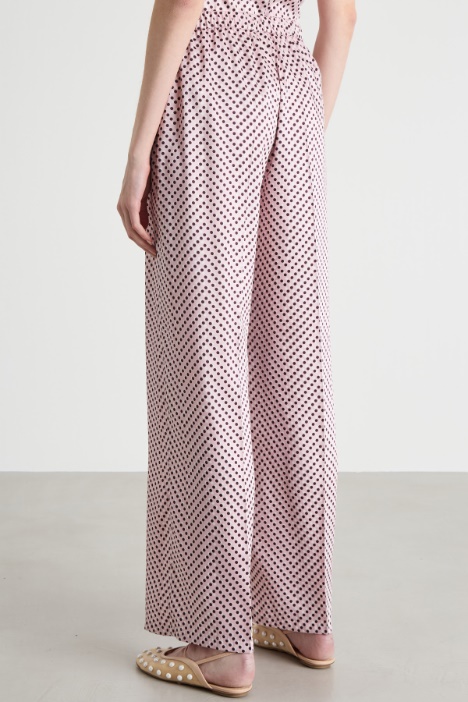 Pantalone dritto in twill