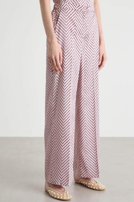 Pantalone dritto in twill