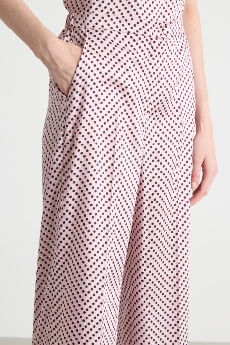 Pantalone dritto in twill