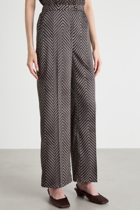 Pantalone dritto in twill