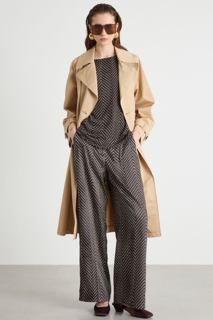 Pantalone dritto in twill Intrend