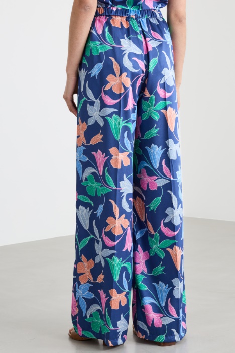 Pantalón recto de twill