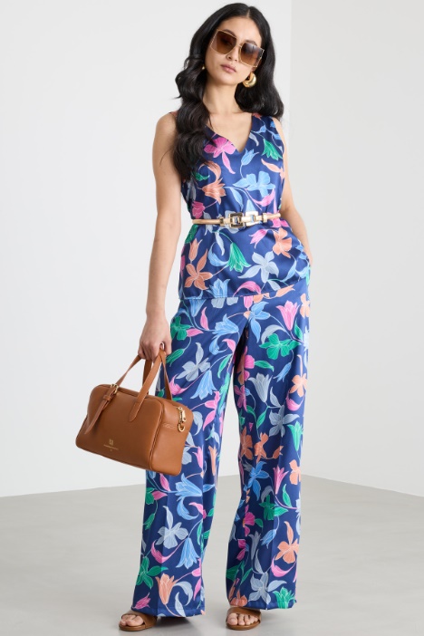 Pantalone dritto in twill Intrend